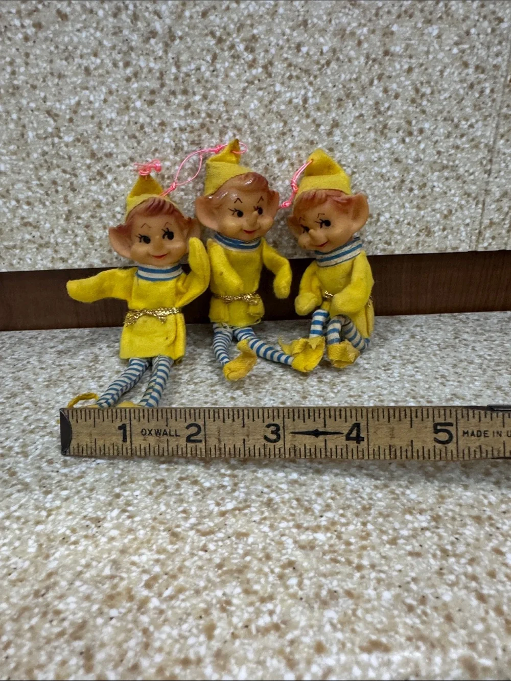 Vintage rubber face elves. Knee huggers